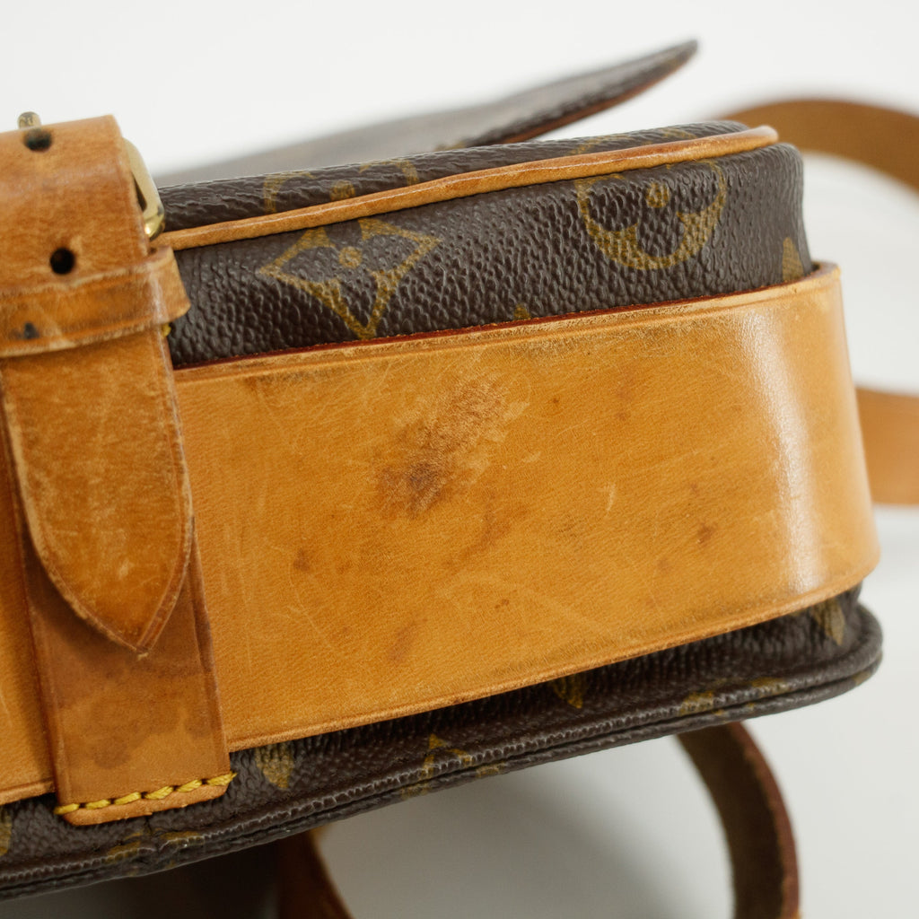 Louis Vuitton Monogram Canvas Brown Cartouchiere MM Shoulder Bag #3464
