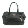 Prada Vitello Daino 2Way Black Shoulder Bag #3572