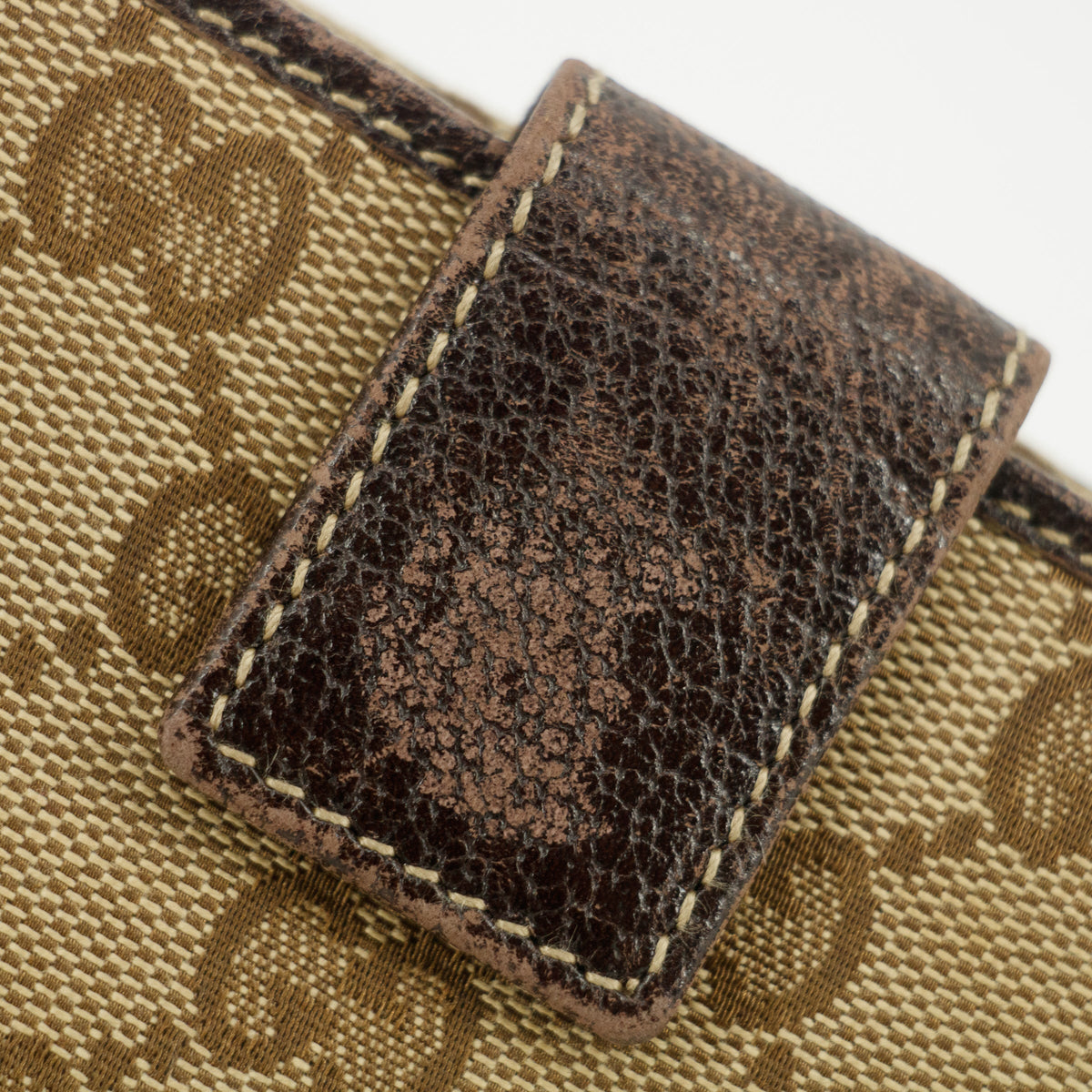 Gucci GG Canvas Beige Bow Long Wallet #3585