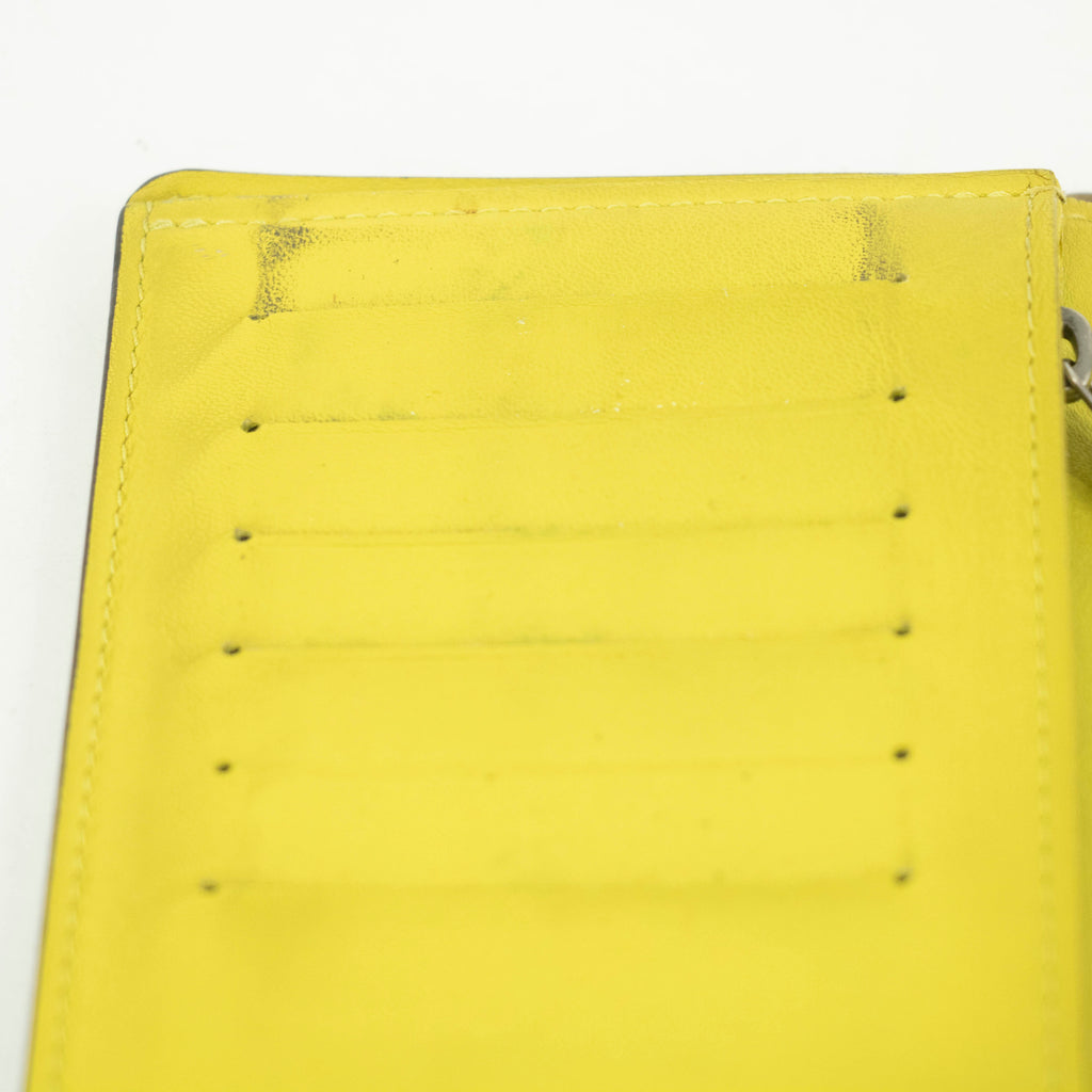 Louis Vuitton Damier Infini Yellow Bifold Long Wallet #3934