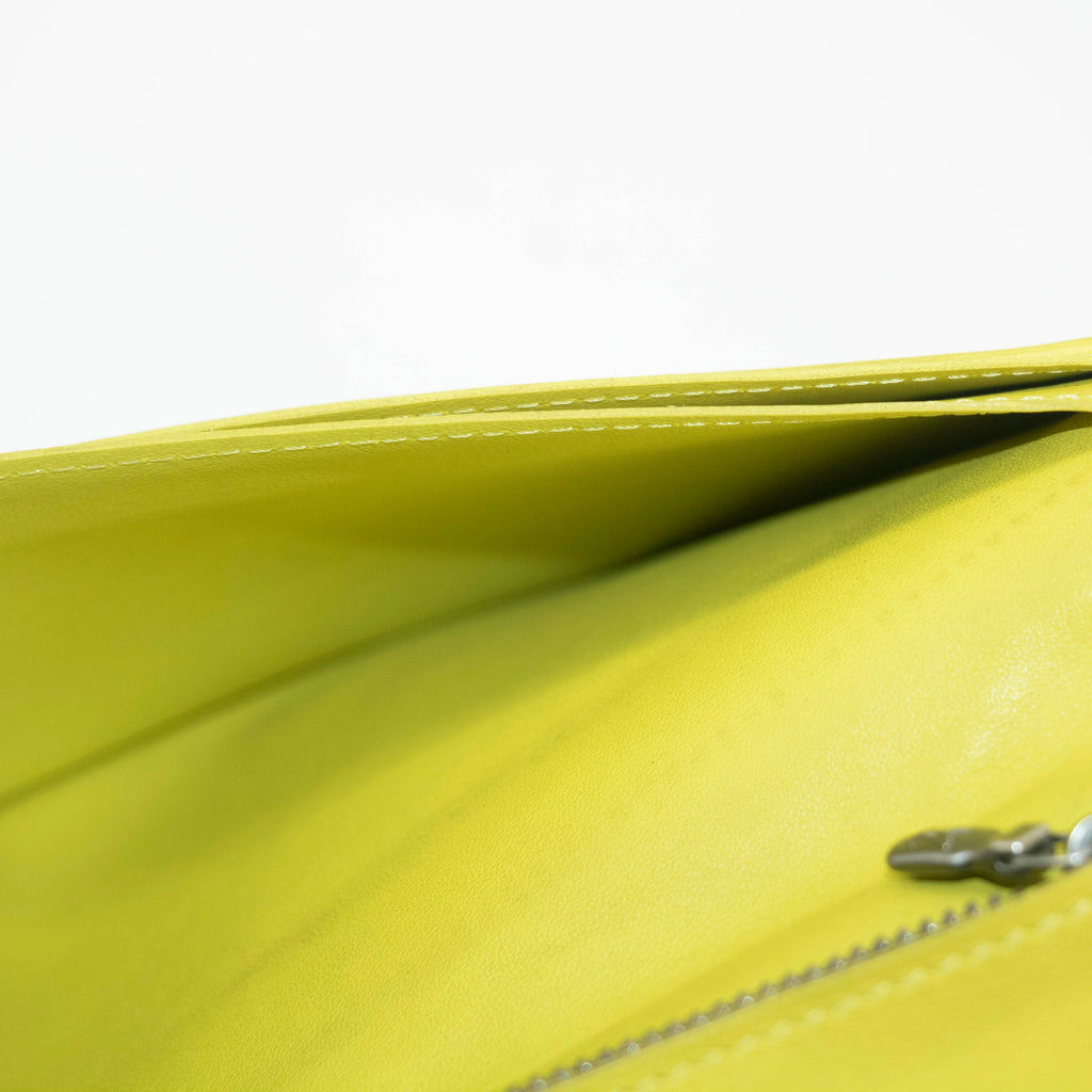 Louis Vuitton Damier Infini Yellow Bifold Long Wallet #3934