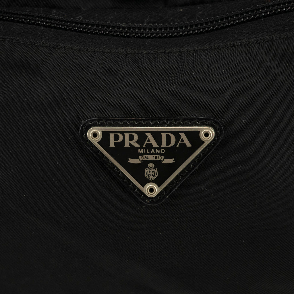 Prada Black Tessuto Nylon x Leather Backpack #4631