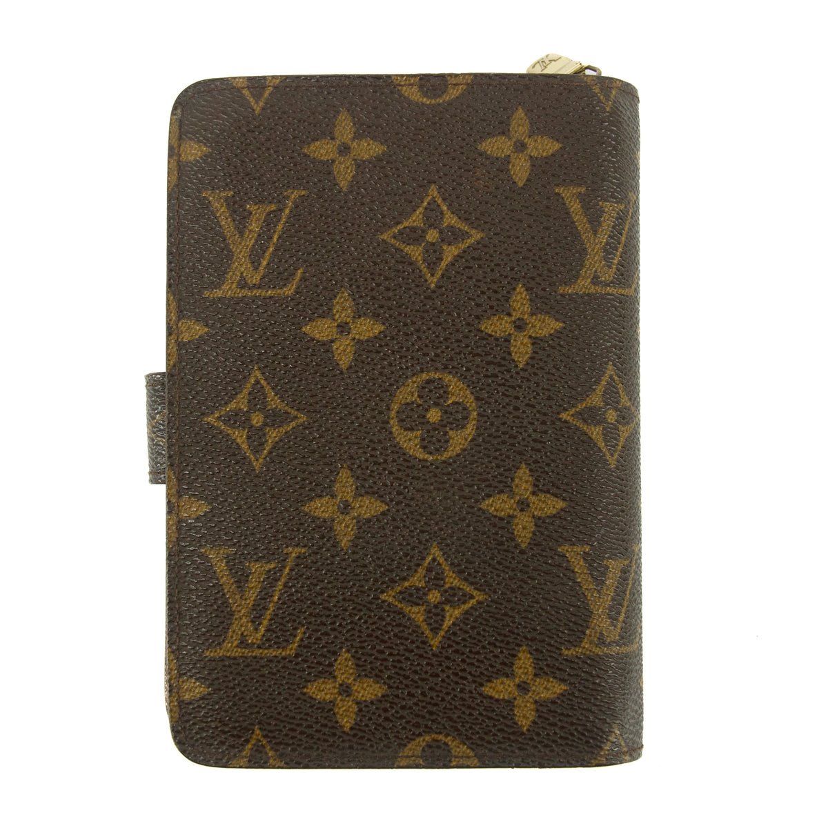 Louis Vuitton Monogram Canvas Porte Papier Zippe Compact Wallet #5146
