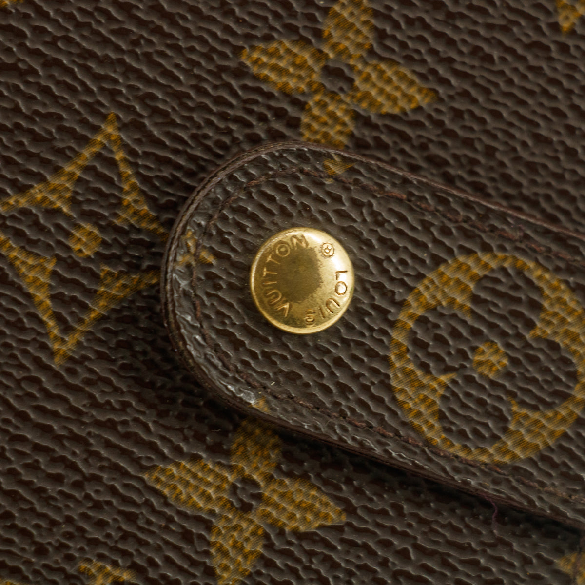 Louis Vuitton Monogram Canvas Porte Papier Zippe Compact Wallet #5146