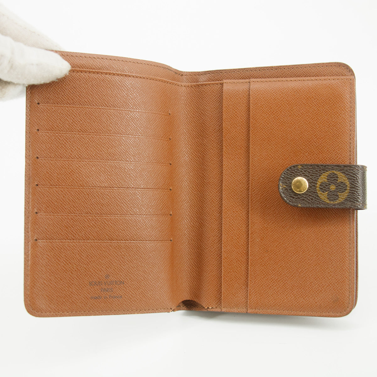 Louis Vuitton Monogram Canvas Porte Papier Zippe Compact Wallet #5146