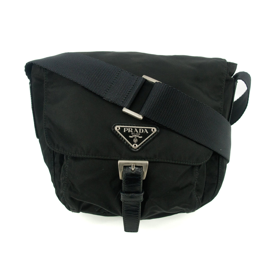 Prada Tessuto Nylon Black Mini Messanger Bag #5288