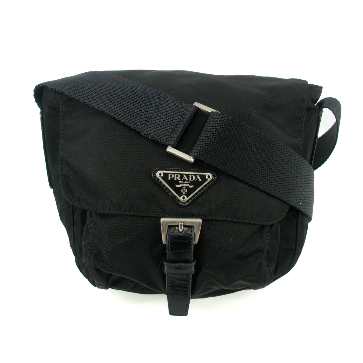 Prada Tessuto Nylon Black Mini Messanger Bag #5288
