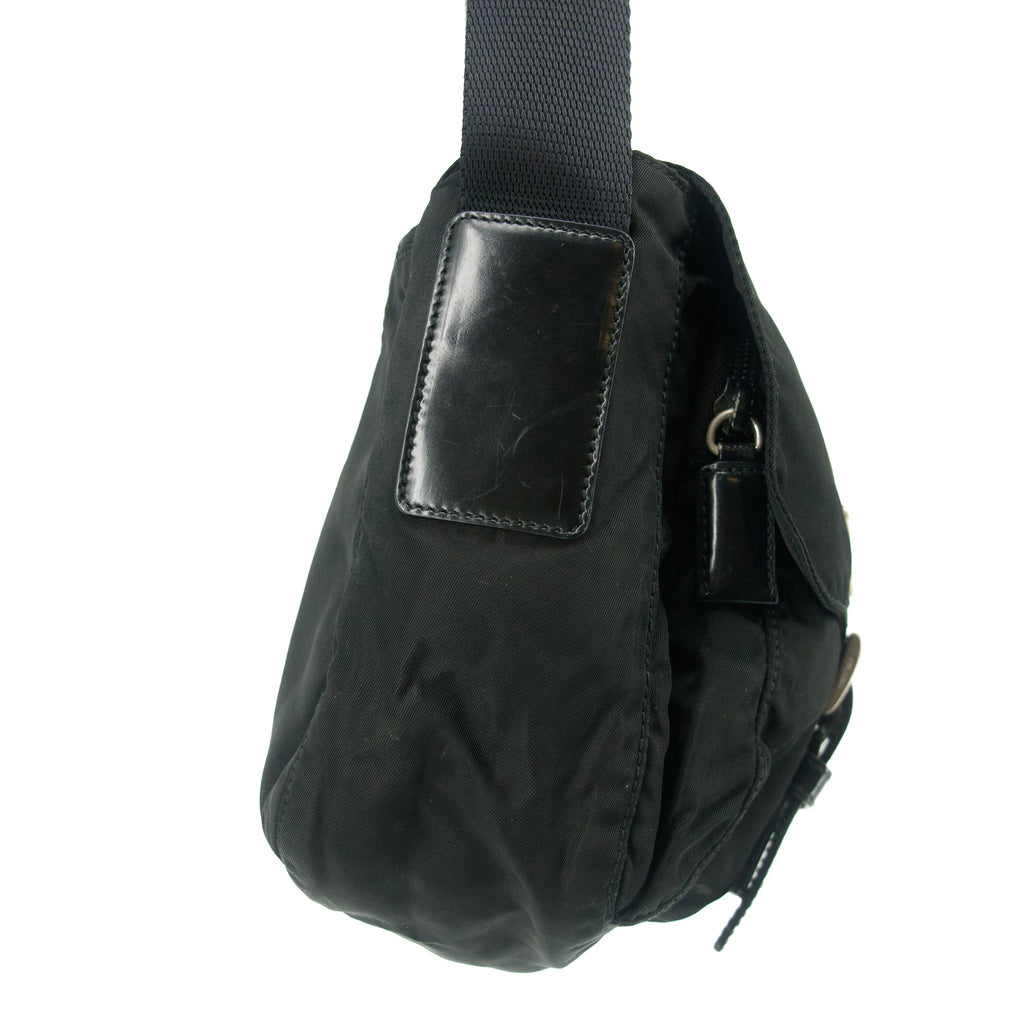 Prada Tessuto Nylon Black Mini Messanger Bag #5288