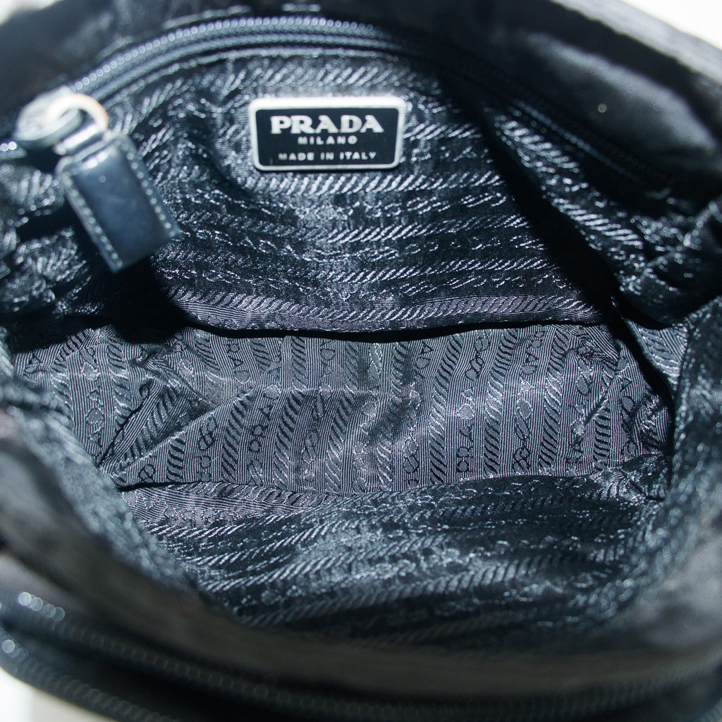 Prada Tessuto Nylon Black Mini Messanger Bag #5288