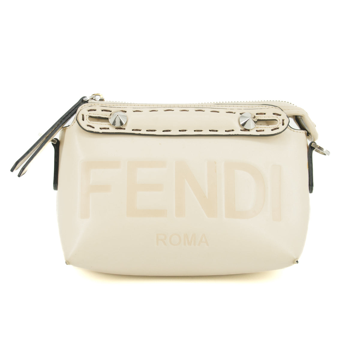 Fendi Mini By The Way Leather White Crossbody Bag #5366