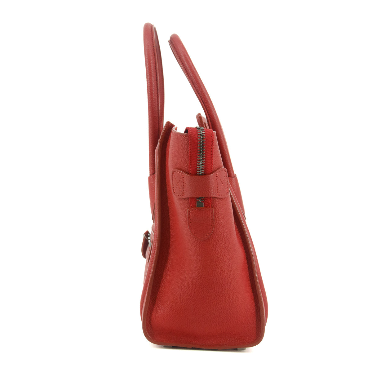 Celine Grained Calfskin Red Phantom Luggage Bag #5377