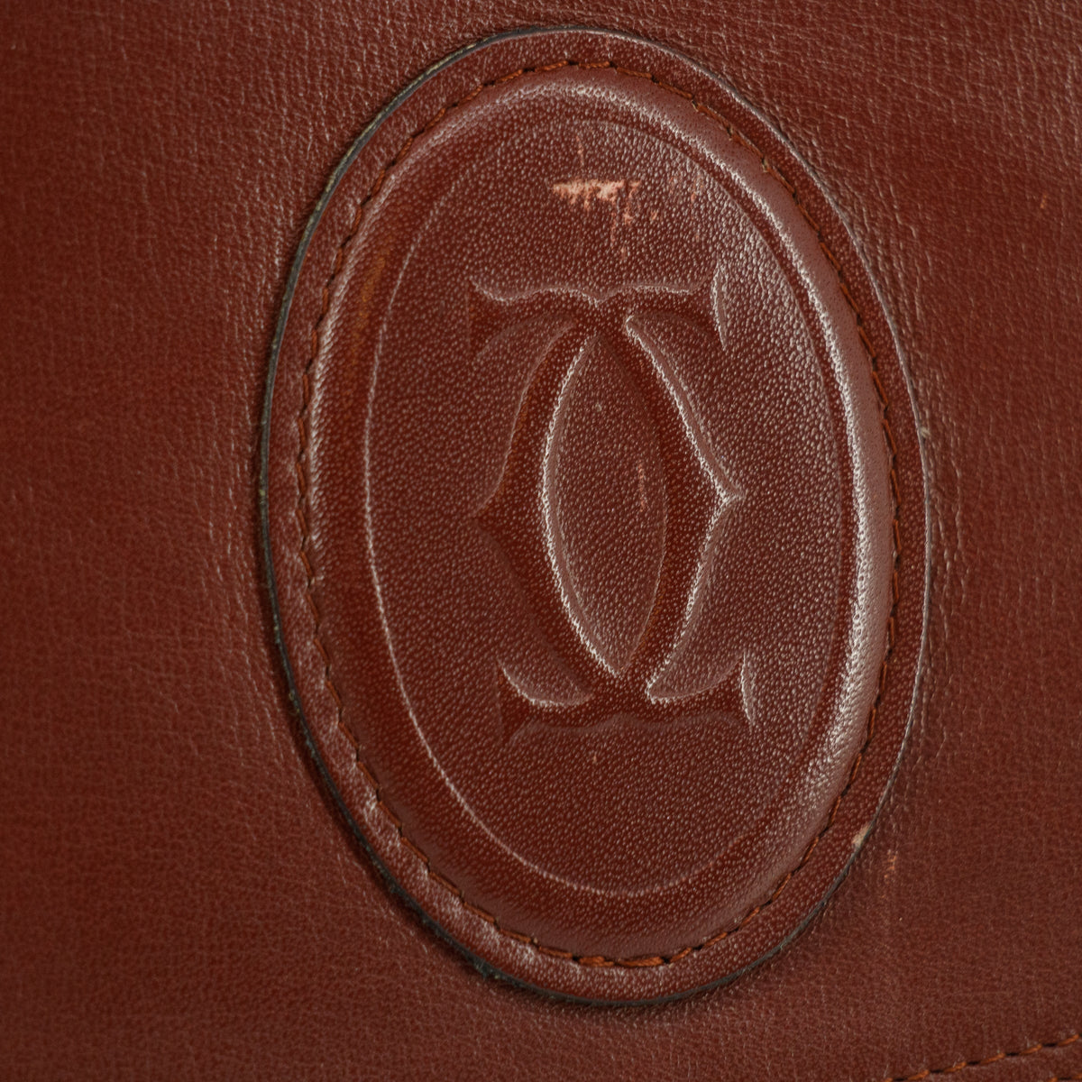 Cartier Must de Carter Red Leather Clutch  #5747