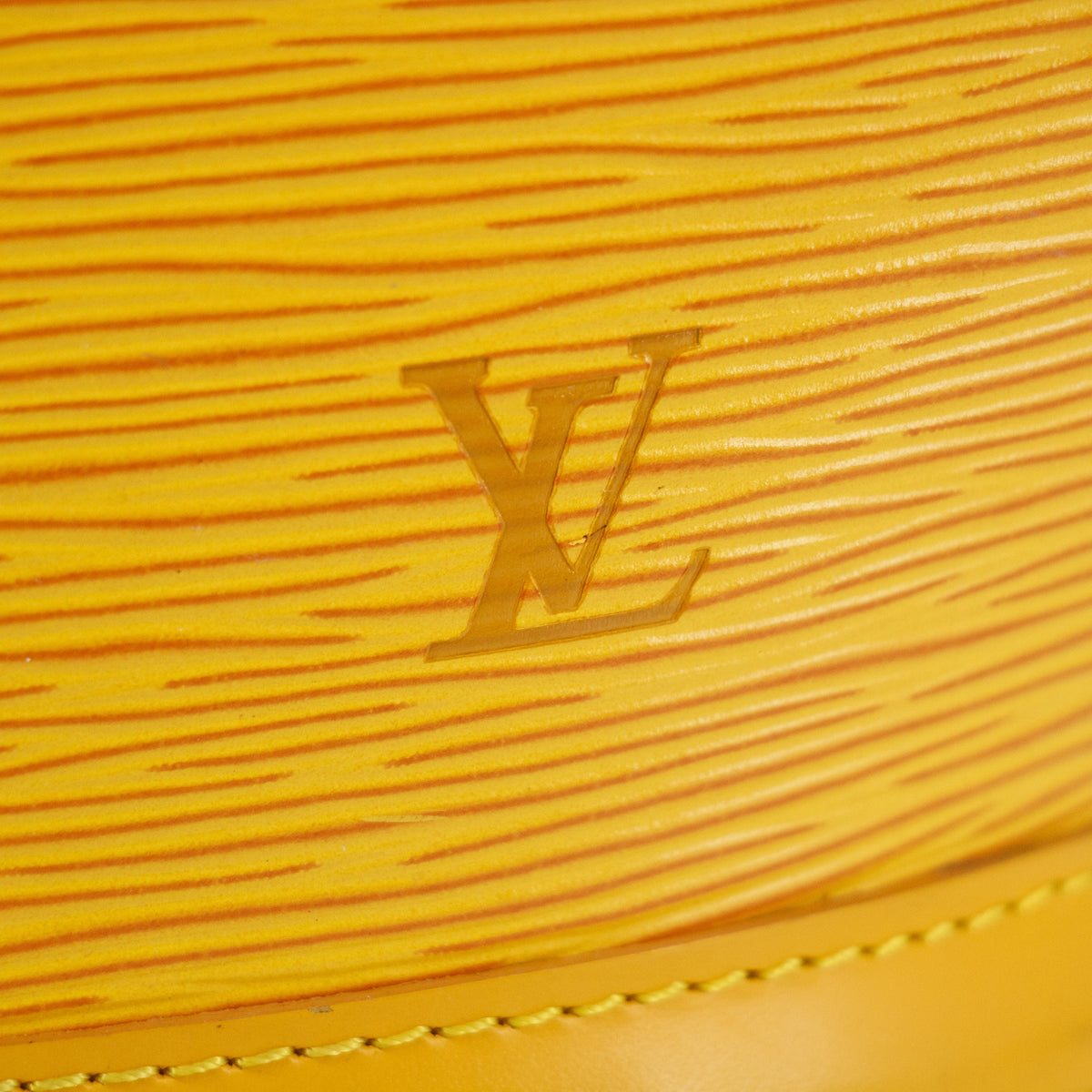 Louis Vuitton Epi Saint Jacquesr Yellow Top Handle Bag  #5788