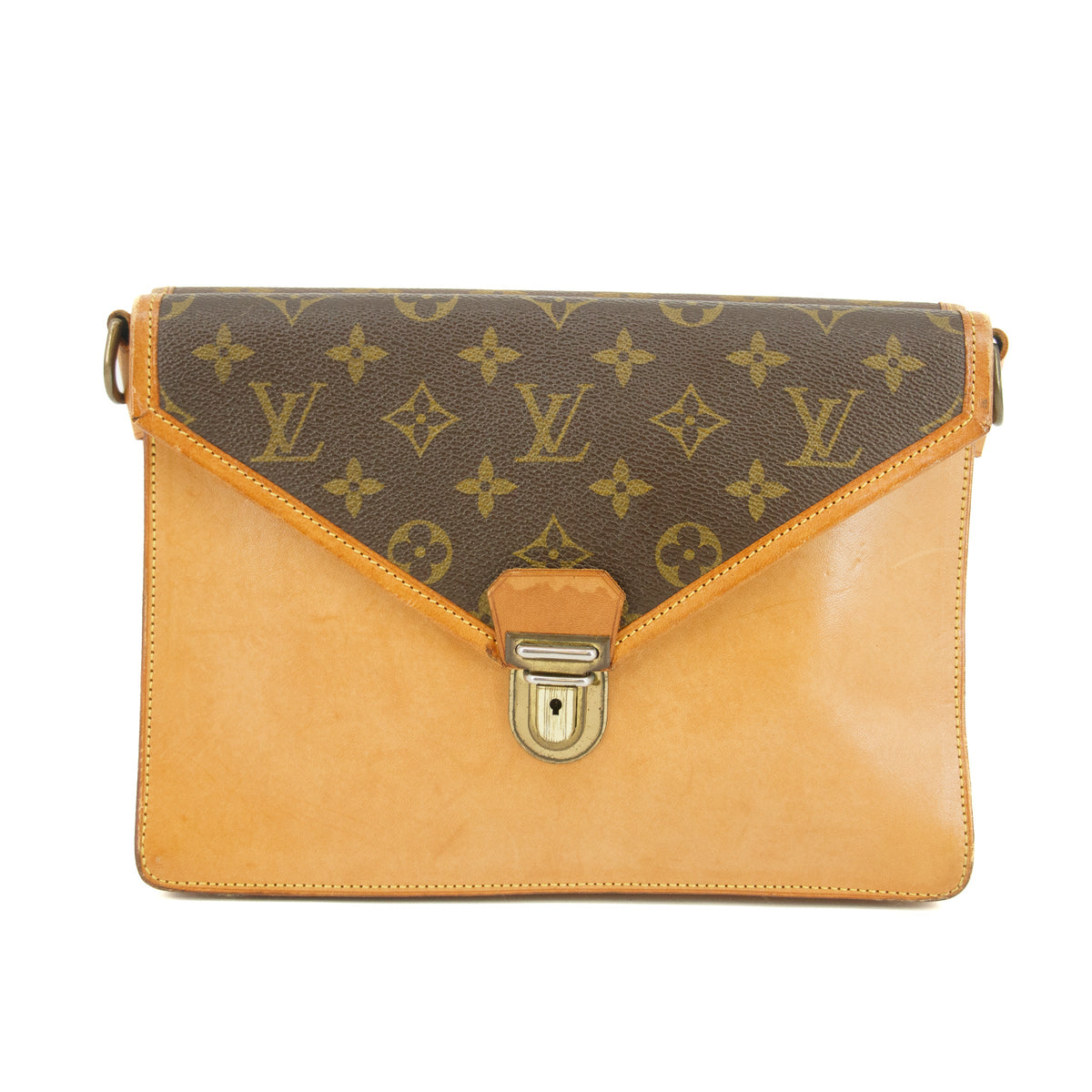 Louis Vuitton Monogram Sac Bifas  Brown Leather 2 Way Crossbody Bag  #5792