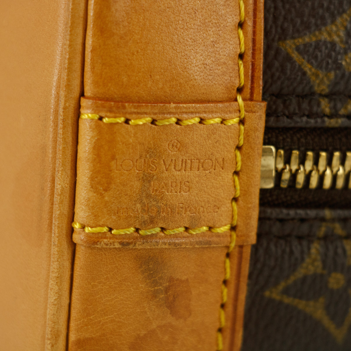 Louis Vuitton Monogram Canvas Brown Alma PM Tote Bag #8926