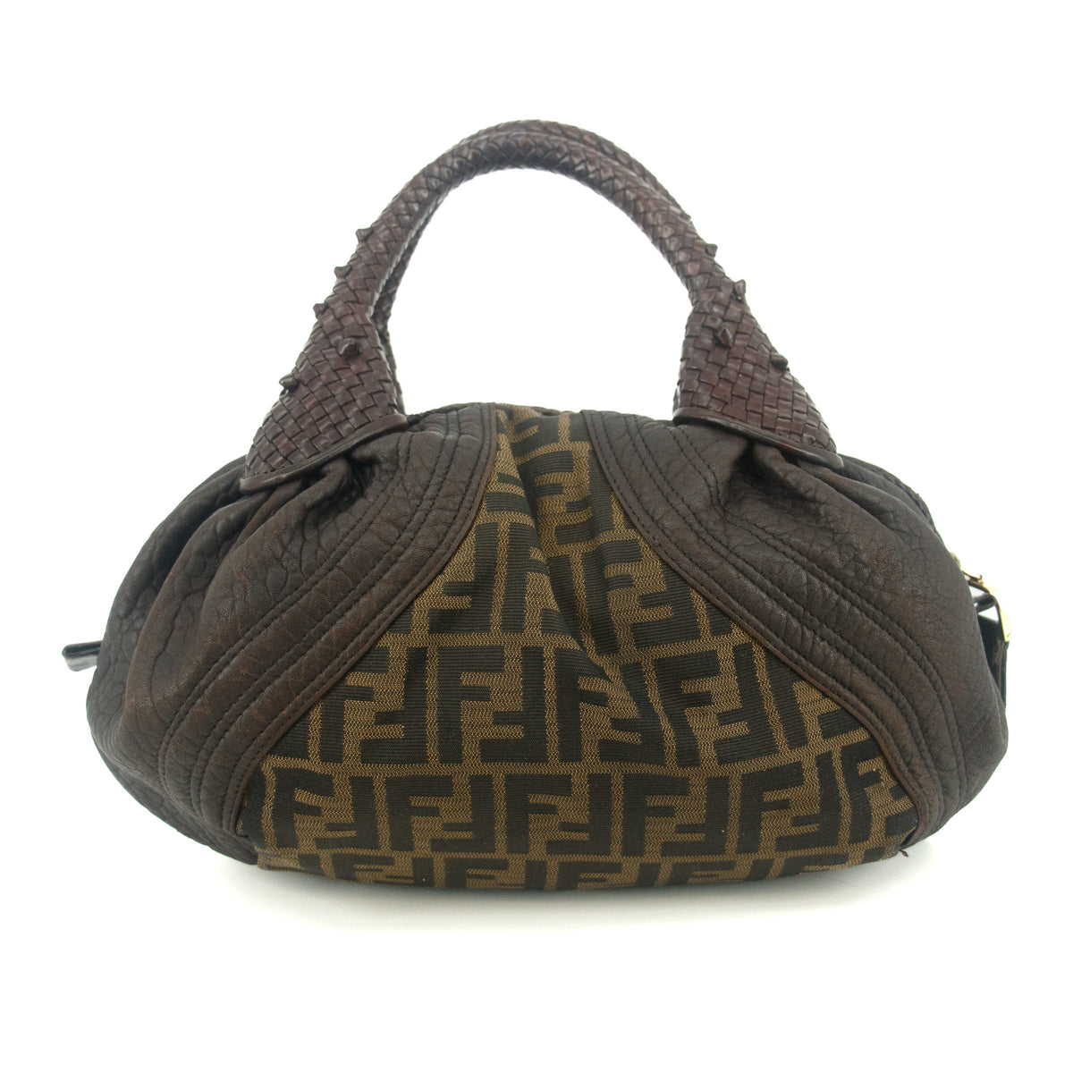 Fendi Brown Zucca Spy Canvas FF Tote Bag #9216