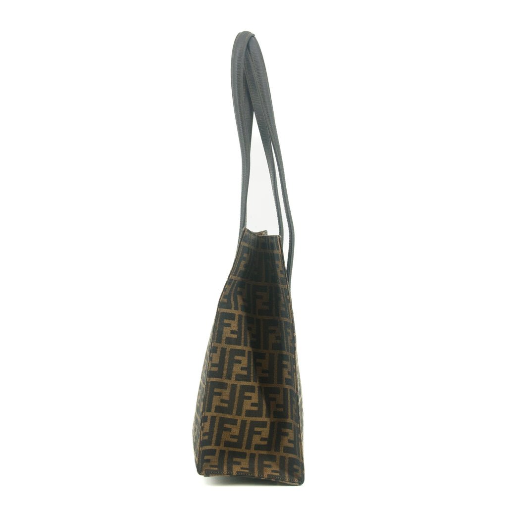 Fendi Vintage FF Zucca Pattern Canvas Shoulder Bag  #9348