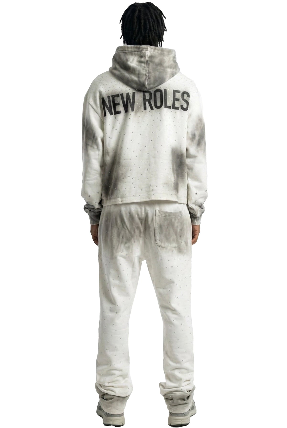 GLAZE French Terry Long Sleeve Crop Top Pullover Hoodie only