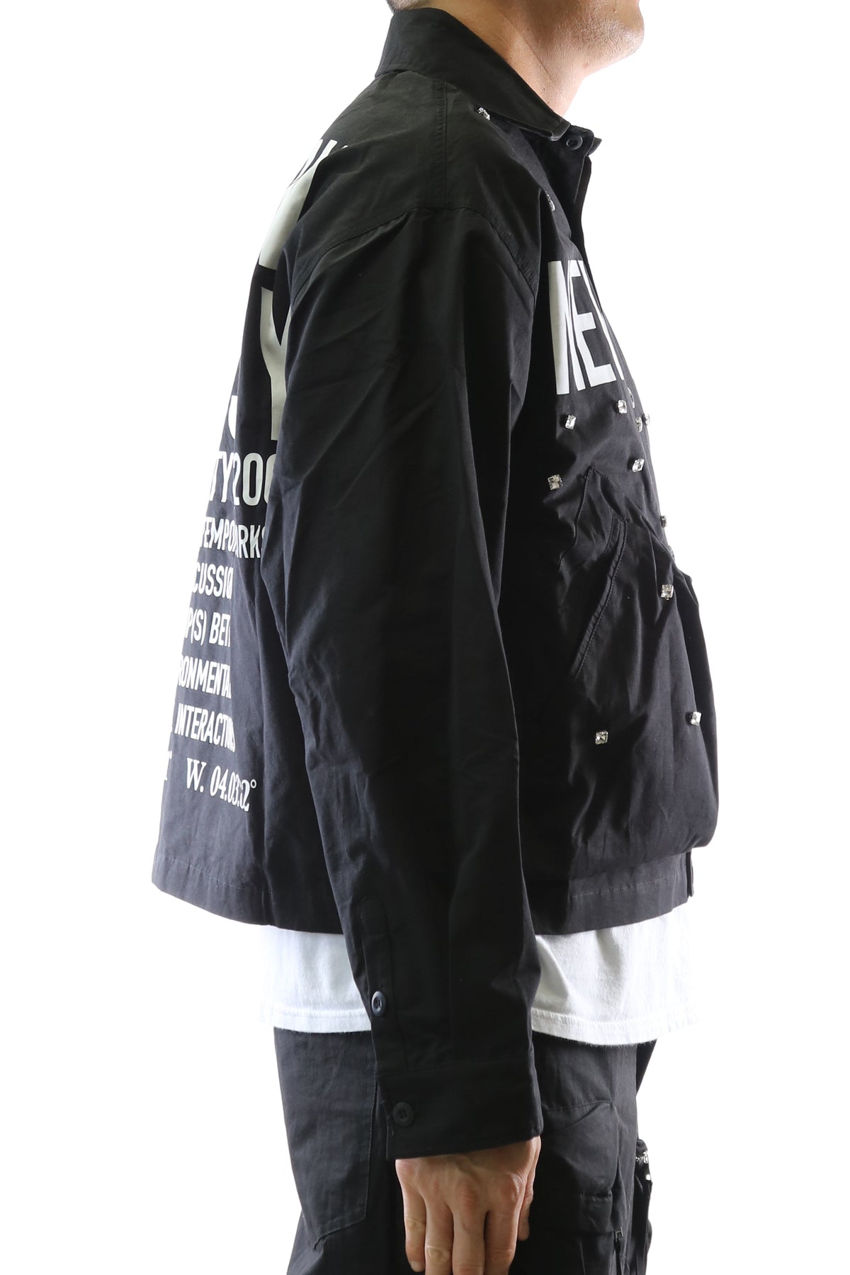 VUSE Twill Blended Nylon Crop Top Jacket